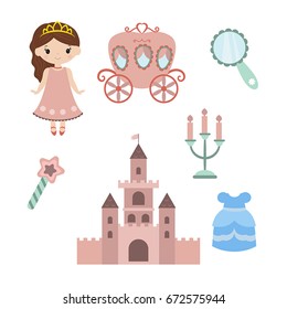 Little princesses set. Princess and Fairy Items.