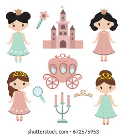 Little princesses set. Princess and Fairy Items.