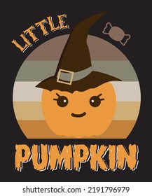 LITTLE PUMPKIN DESIGN T SHIRT DESIGN