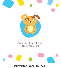 little puppy greeting card