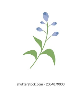 little purple flower printable decor vector illustration design eps.10
