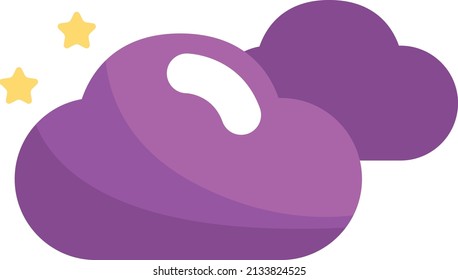 little purple vector weather icons