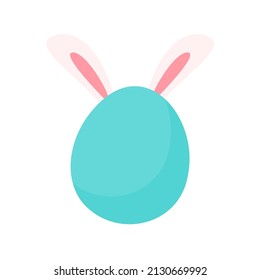 A little rabbit emerges from the hole. cartoon decorative card for children