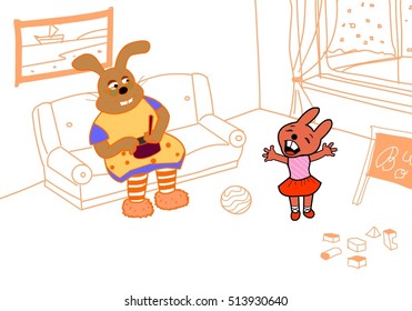 little rabbit and her grandma