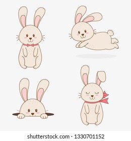 little rabbits easter characters