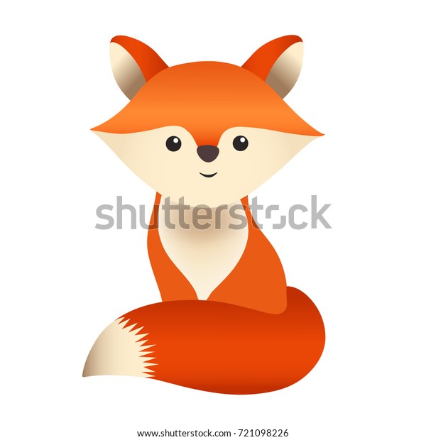 Little Red Fox Cub Sitting Smiling Stock Vector Royalty Free 721098226,Filet Crochet Patterns Animals
