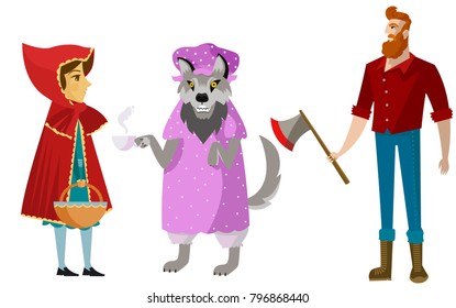 little red hood tale characters