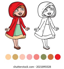 Little red riding hood
Coloring page for preschool children. Learn numbers for kindergartens and schools. Educational game.