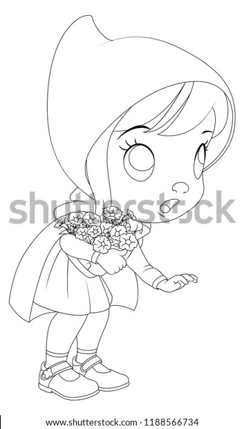 Little Red Riding Hood Drawing Stock Vector (Royalty Free) 1188566734 ...