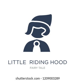 Little red riding hood icon. Trendy flat vector Little red riding hood icon on white background from Fairy Tale collection, vector illustration can be use for web and mobile, eps10