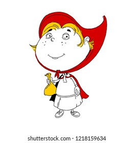 Little Red Riding Hood vector illustration