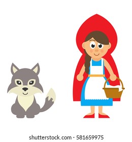little red riding hood with wolf