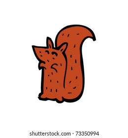 little red squirrel cartoon