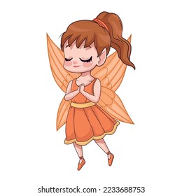 little redhead fairy comic character