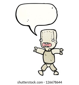 little robot boy cartoon