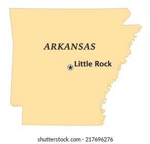 Little Rock, Arkansas Locate Map