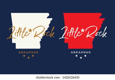 Little Rock, Arkansas State logo design concept, Vector EPS 