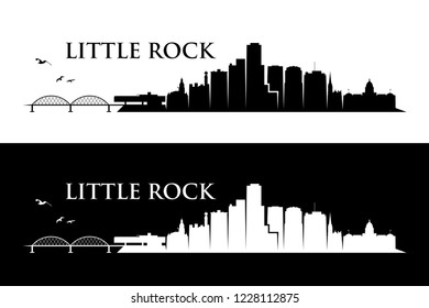 Little Rock skyline - Arkansas, United States of America, USA - vector illustration