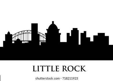 Little Rock Skyline Vector
