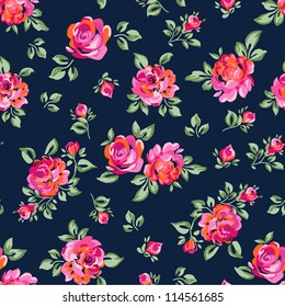 Little Rose Seamless Background