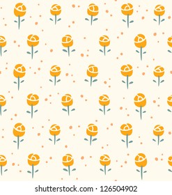 Little roses seamless pattern