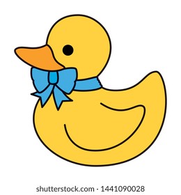 little rubber duck toy icon