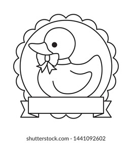 little rubber duck toy icon