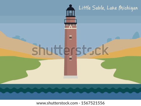 Similar – Image, Stock Photo Tree and lighthouse in Bastorf