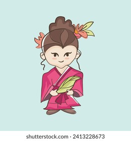 Little Samurai Logo, Vektordesign 