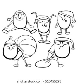 Little santa claus vector illustration 