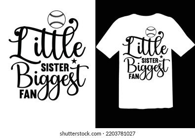  Little Sister Biggest Fan svg design svg