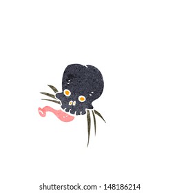 little skull bug cartoon