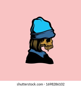 little skull girl for commercial use