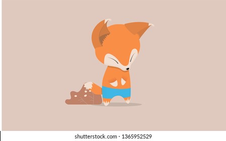 Little sleepy fox.