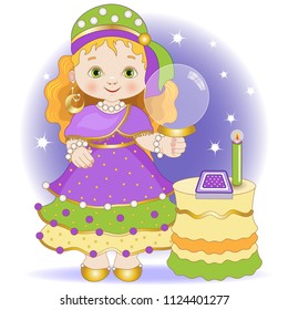 Little smiling fortune-teller