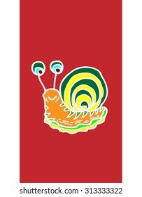 little snail cartoon