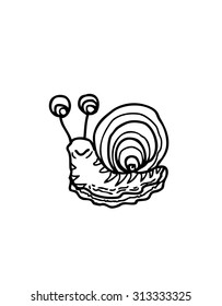 little snail cartoon