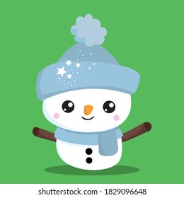 little snowman design vector illustration
