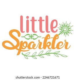 Little Sparkler Shirt Print Template