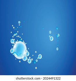 little sparkling water bubble vector
