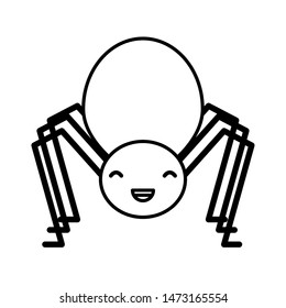 little spider insect kawaii character