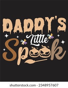 Daddy's Little Spook Retro Design