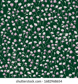 little spring flower repeat print pattern design