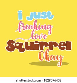 little squirrel design vector illustration