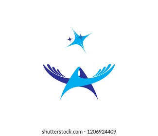 Little Star Logo Vector Template