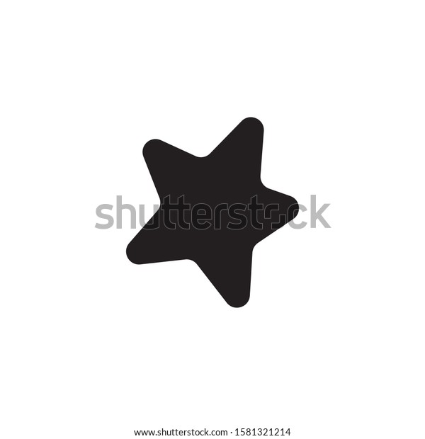 Little Star Naif Style Kids Drawing Stock Vector Royalty Free