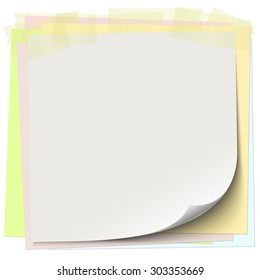 little sticky papers wild about each other with colored adhesive tape and free copy space