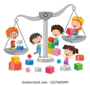 Child weighing scale in cartoons Stock Vectors, Images & Vector Art | Shutterstock