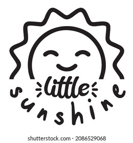 little sunshine logo inspirational quotes typography lettering design