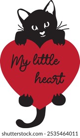 LITTLE SWEETY IS HEART CAT 